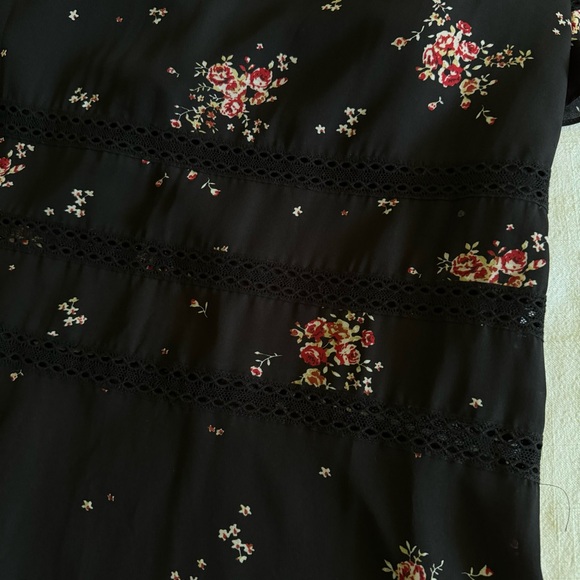 🌟NEW🌟 Show Me Your Mumu Black Floral Tabitha Maxi Dress L - Picture 7 of 8